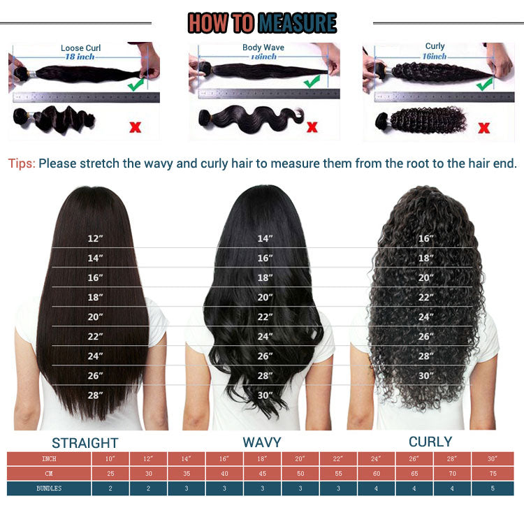how to measure hair extensions