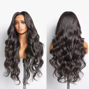 realistic hair wig body wave